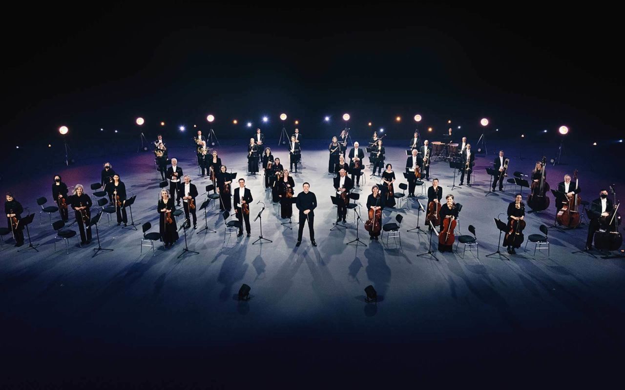Das Orchester zieht sich an